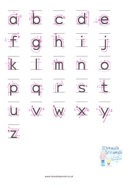 Practice lower case letter 'a' handwriting