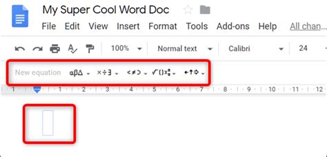 how to write mathematical equations in google docs