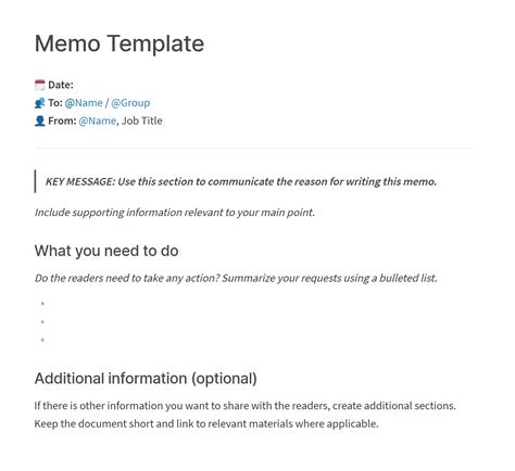 How To Write Memo With Example