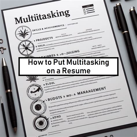 how to write multitasking in resume