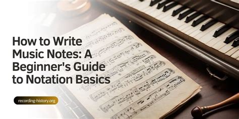 how to write music notes for beginners