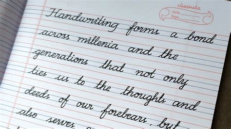 how to write neat handwriting cursive