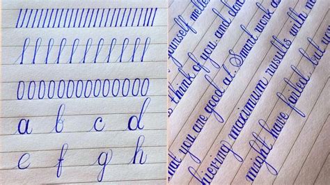 how to write neatly in cursive step by step