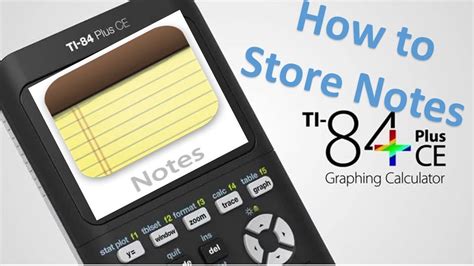 how to write notes in your ti 84