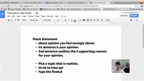 how to write notes on google docs