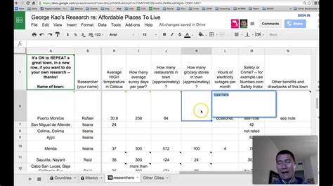 how to write notes on google sheets