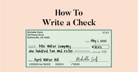 how to write numbers on a check