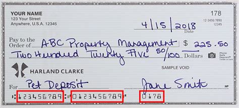 how to write numbers on checks example