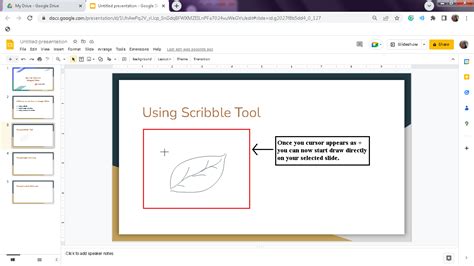 how to write on google slides with apple pen