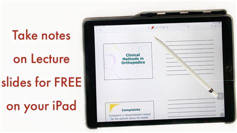 how to write on slides on ipad