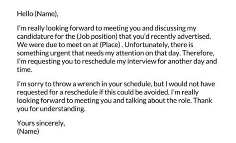 how to write postpone interview