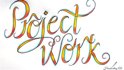 how to write project work in english