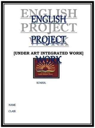how to write project work in english for students