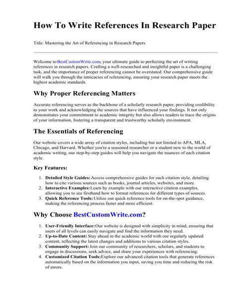 how to write references in research proposal