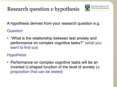 how to write research questions and hypothesis