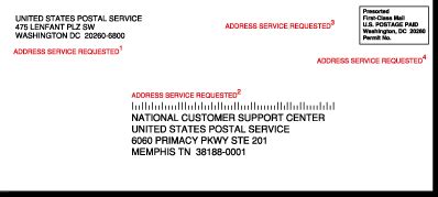 how to write return address with po box