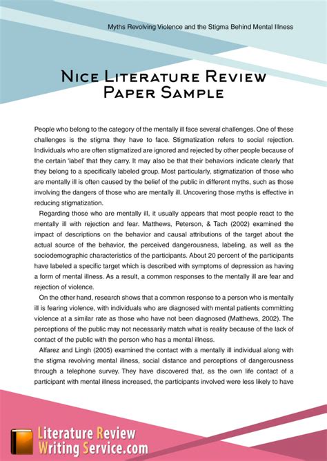 how to write review paper example