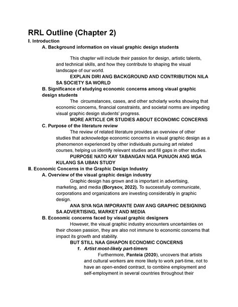 how to write rrl in chapter 2