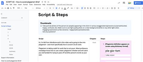 how to write script for youtube