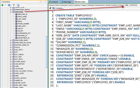 how to write script in oracle sql developer