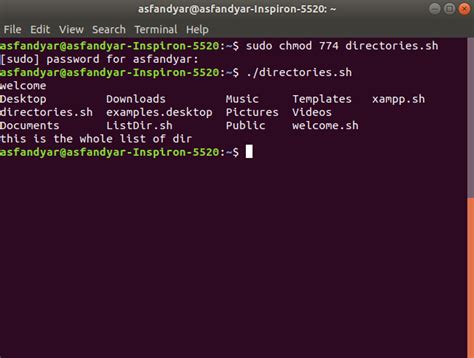 how to write script in ubuntu