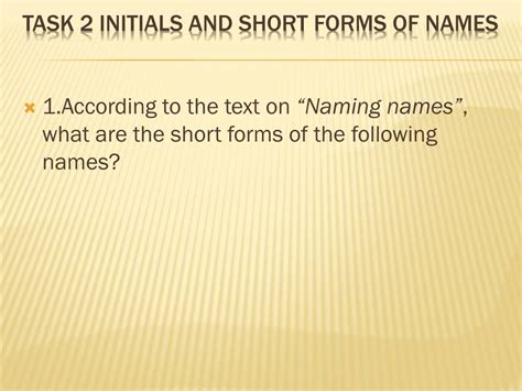 how to write short form of name
