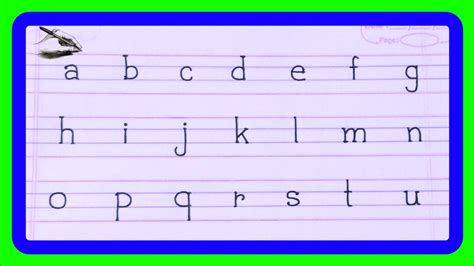 how to write small a in style