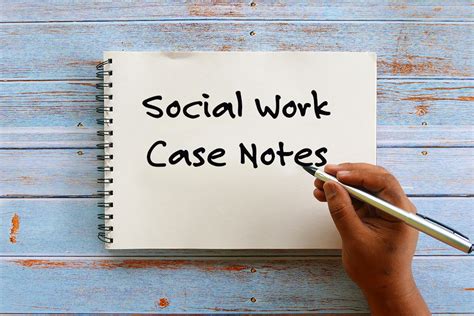how to write social work notes