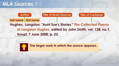 how to write sources in mla format