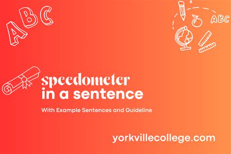 How To Write Speedometer In A Sentence