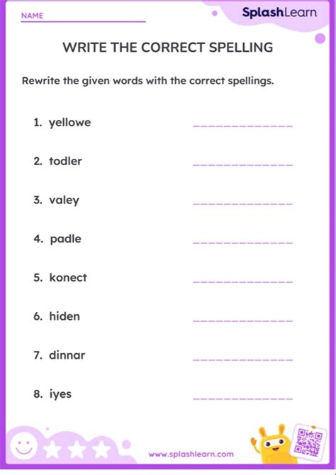 how to write spelling correctly in english