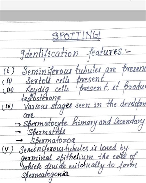 how to write spotting in practical