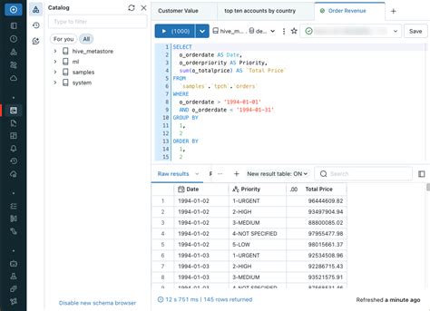 how to write sql query in python in databricks