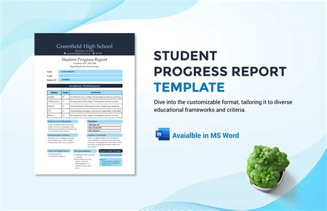 how to write student progress report template