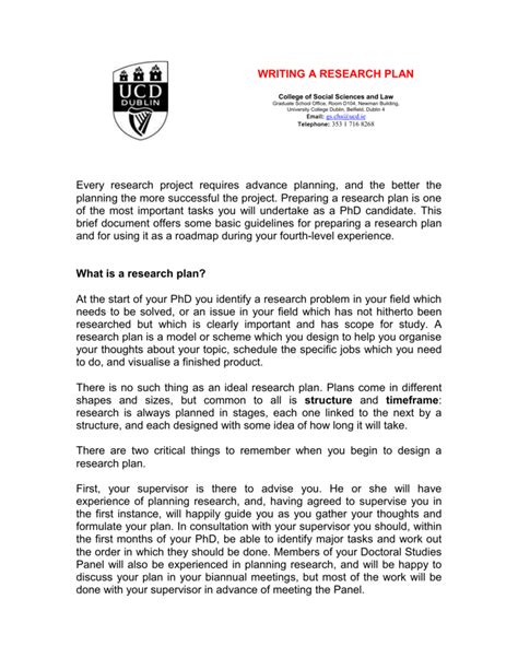 how to write study plan for phd application