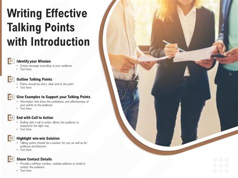 how to write talking points