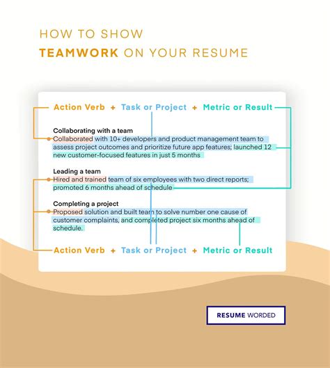 how to write teamwork skills in cv