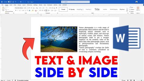 how to write text beside a picture in microsoft word