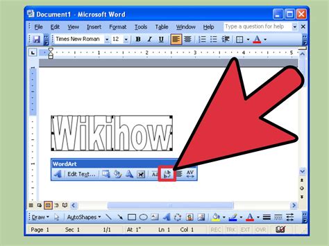 how to write text on a picture in word
