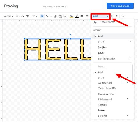 how to write text on google docs