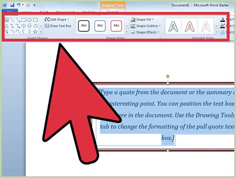 how to write text on image in ms word 2007