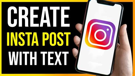 how to write text on instagram post
