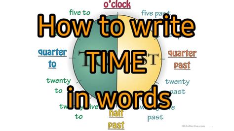 how to write time in creative writing