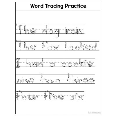 How To Write Trace Letters In Word