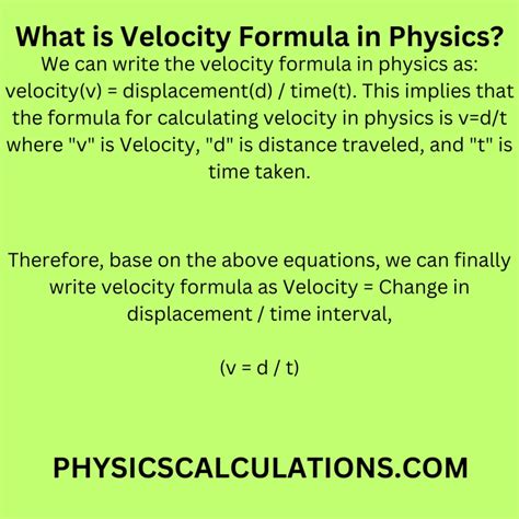 how to write velocity in physics