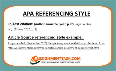 how to write website reference in assignment example apa format
