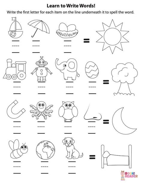 how to write words
