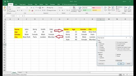 how to write words horizontally in excel