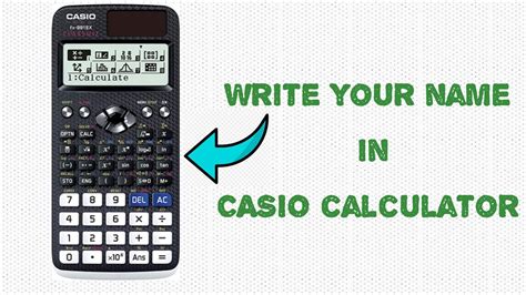 how to write words on casio calculator