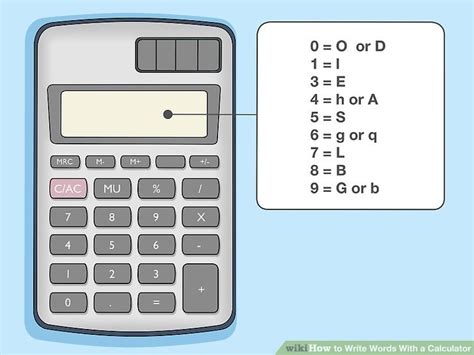 how to write words with numbers on a calculator